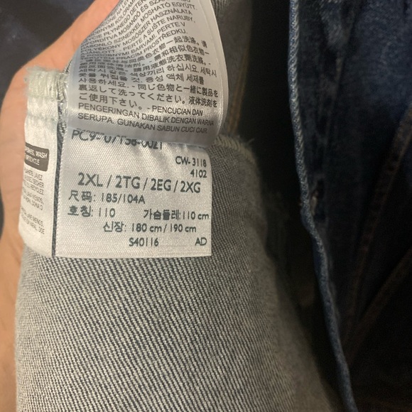 Levis Denim Blue Long Sleeve Jacket 2XL BNWT - Picture 5 of 5